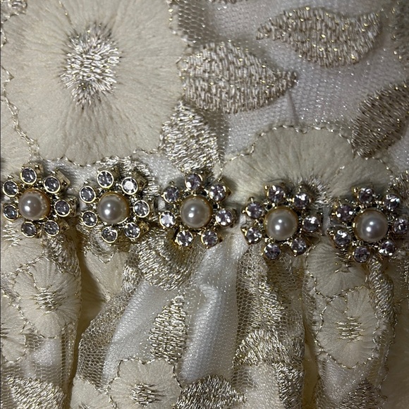 American Princess Ivory Floral Kids Dress - Picture 8 of 9